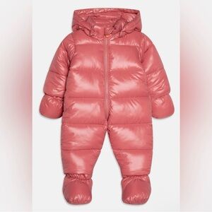 Save The Duck Pink Puffer Snowsuit with Hood